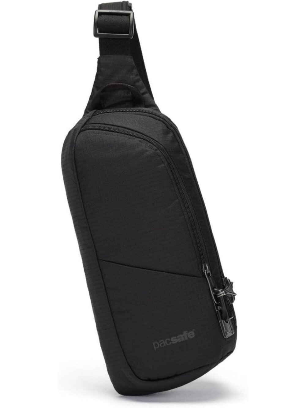 Anti-Theft Sling Pack 2.5L - Stylish, Lightweight, Secure Travel Bag, Black